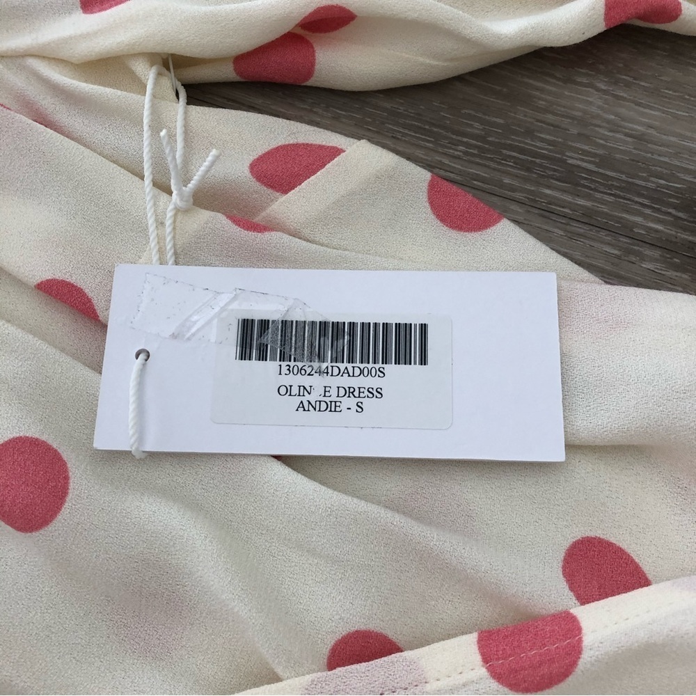 Reformation Coquette Olince Polka Dot Wrap Dress - Picture 5 of 6